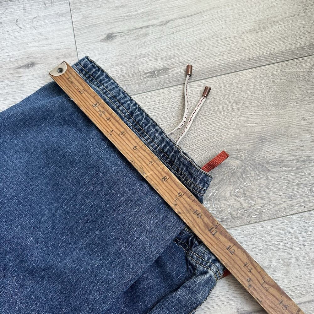 Vintage Pepe Jeans Denim Y2K Ultra Baggy Jeans Pants 34x32 Men Faded Drawstring - Picture 9 of 9
